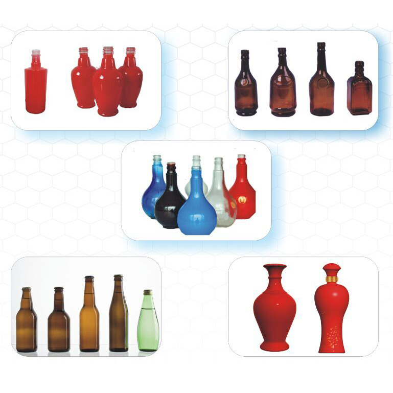 環保型無氣靜電旋杯玻璃瓶噴涂線